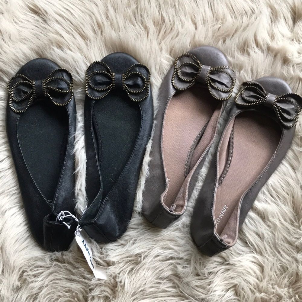 Lot of 2 Old Navy ballet flats shoes 7